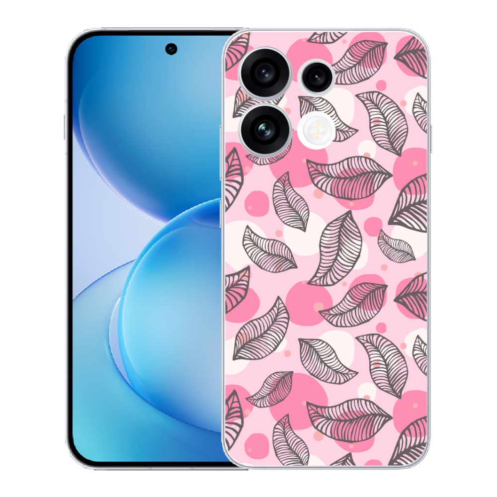 mmCase géltok az Oppo Reno 16 FS 5G-hez – rajzolt hulló levelek