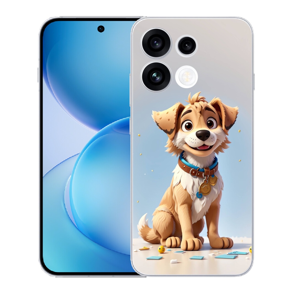 mmCase gél tok az Oppo Reno 16 FS 5G-hez – rajzolt kiskutya