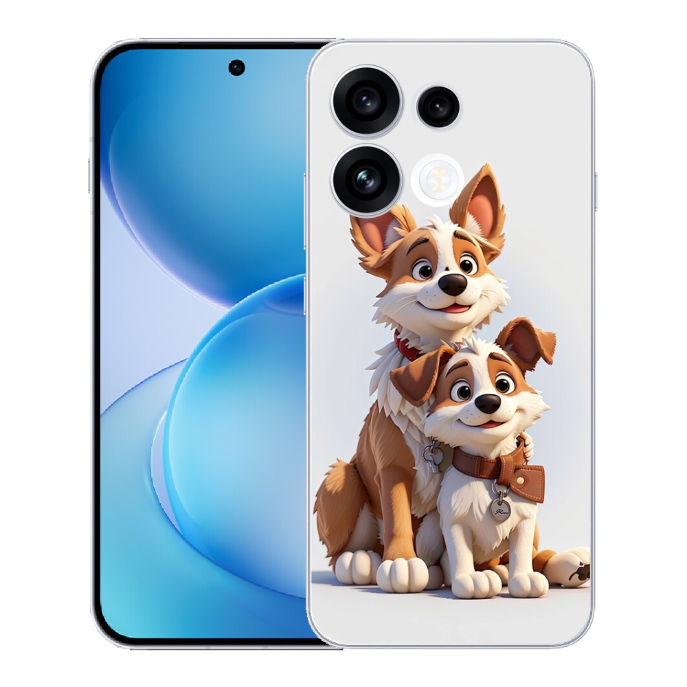 mmCase gélhuzat az Oppo Reno 16 FS 5G-hez – kutyás mintával