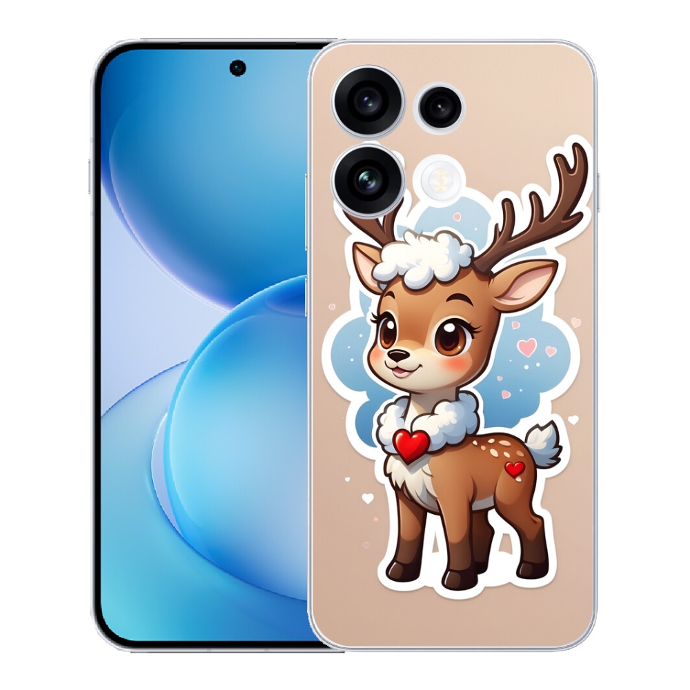 mmCase géltok az Oppo Reno 16 FS 5G-hez – rajzolt rénszarvas