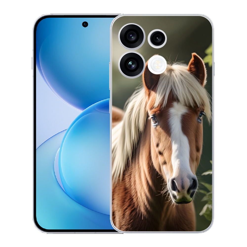 mmCase gél tok az Oppo Reno 16 FS 5G-hez – világos sörényű ló
