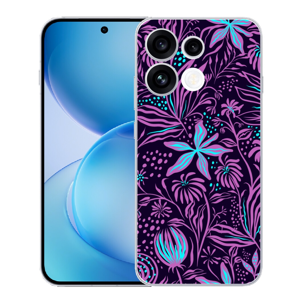 mmCase gél tok az Oppo Reno 16 FS 5G-hez – virágok 2