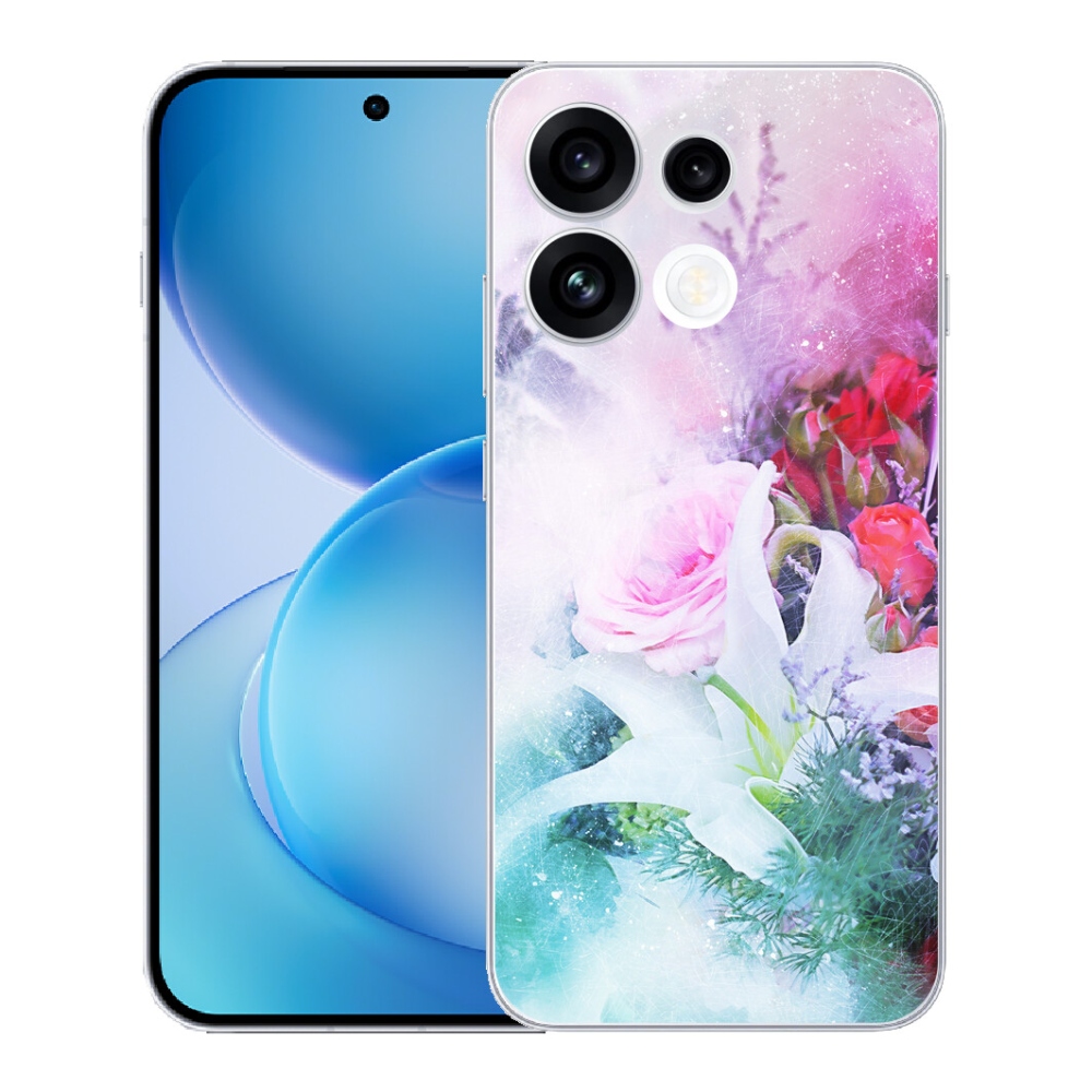 mmCase gél tok az Oppo Reno 16 FS 5G-hez – virágok 4