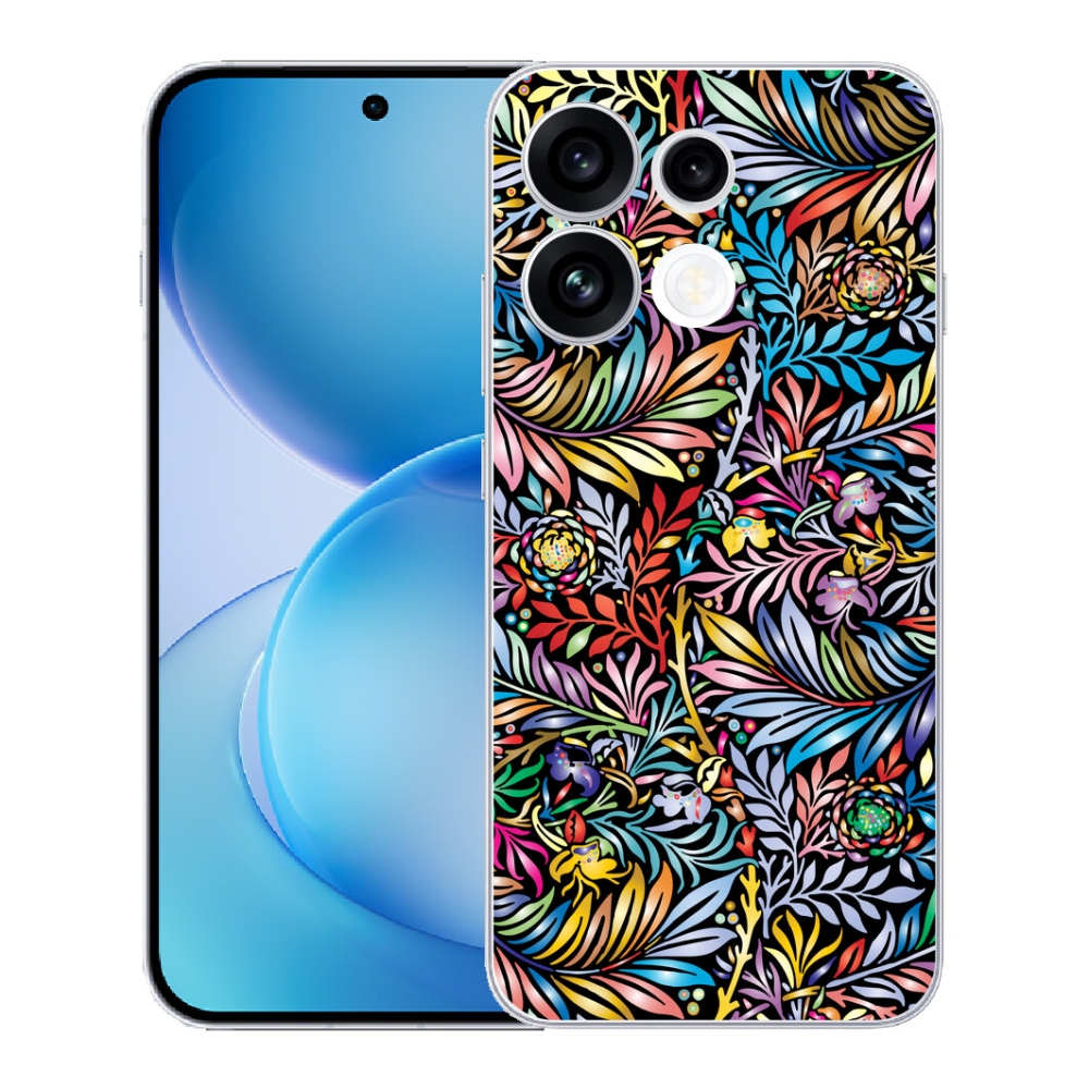mmCase gél tok az Oppo Reno 16 FS 5G-hez – virágok 5
