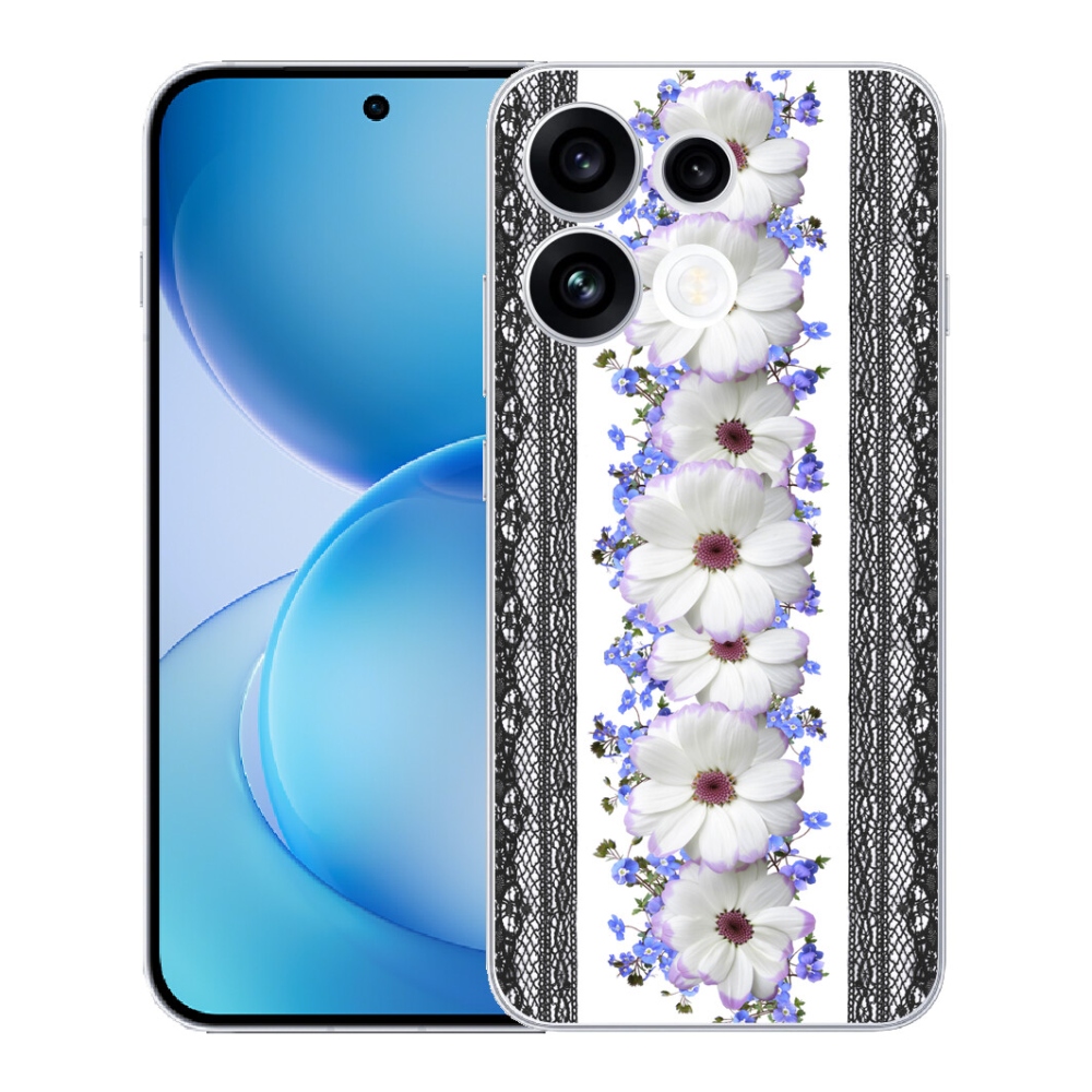 mmCase gél tok az Oppo Reno 16 FS 5G-hez – virágok 8