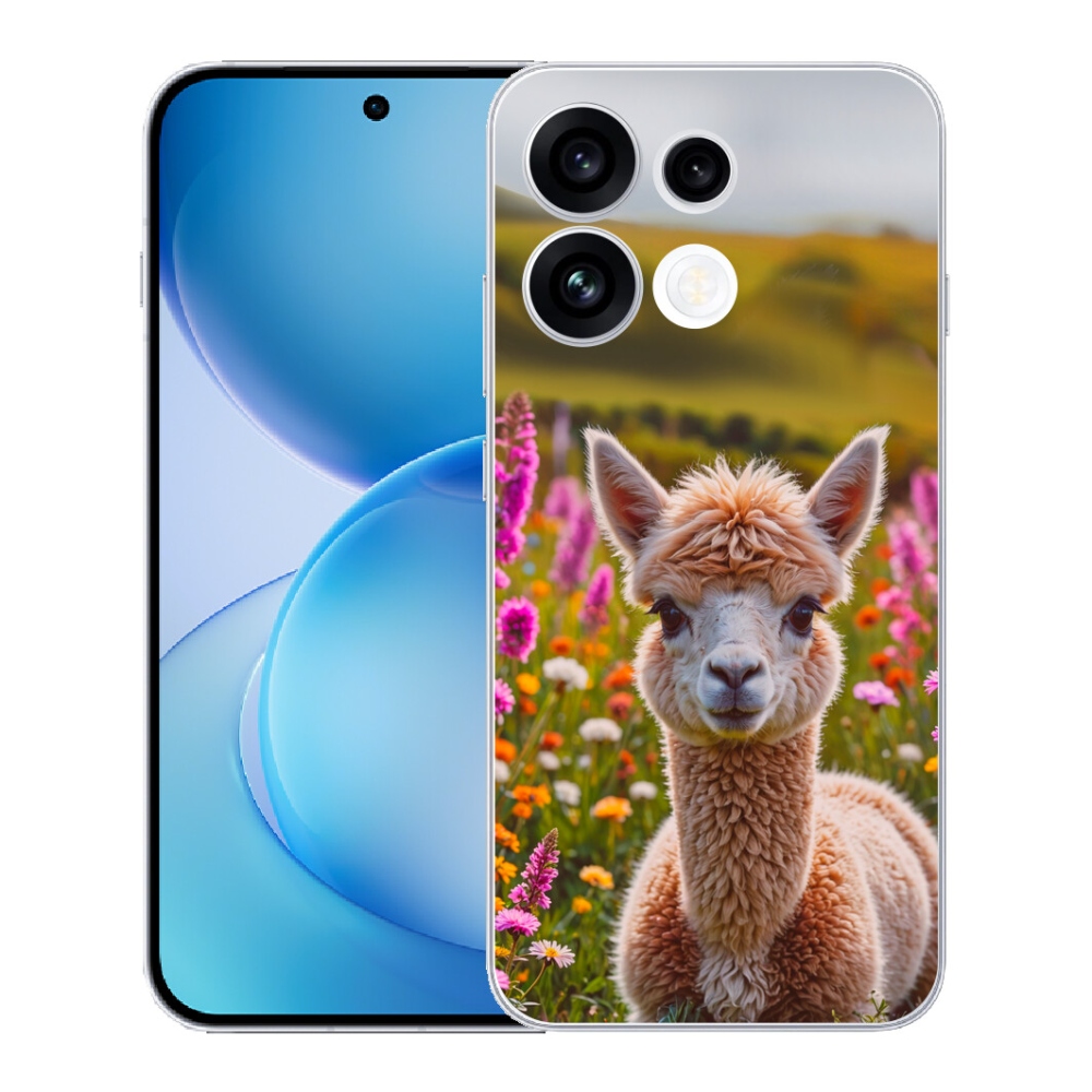 mmCase géltok az Oppo Reno 16 FS 5G-hez – láma a réten