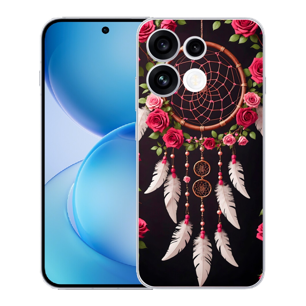 mmCase gél tok az Oppo Reno 16 FS 5G-hez – álomfogó rózsákkal