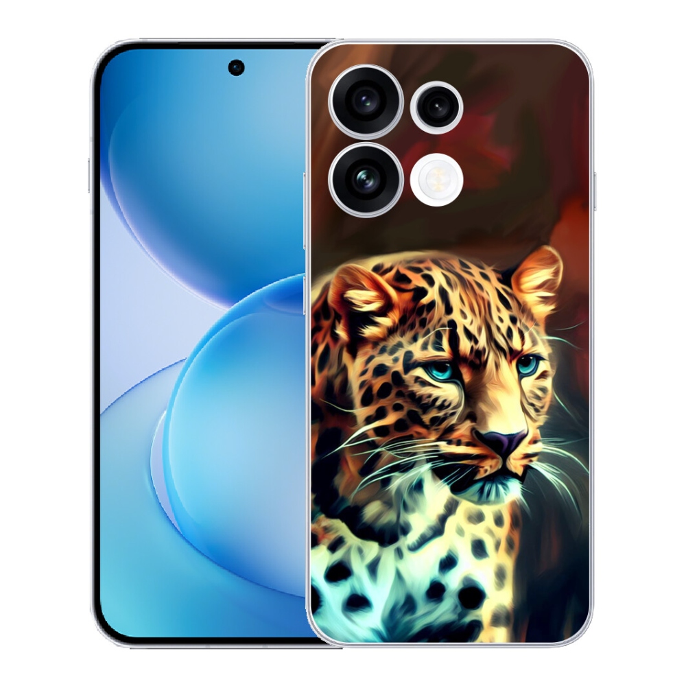 mmCase gél tok az Oppo Reno 16 FS 5G-hez – leopárdminta