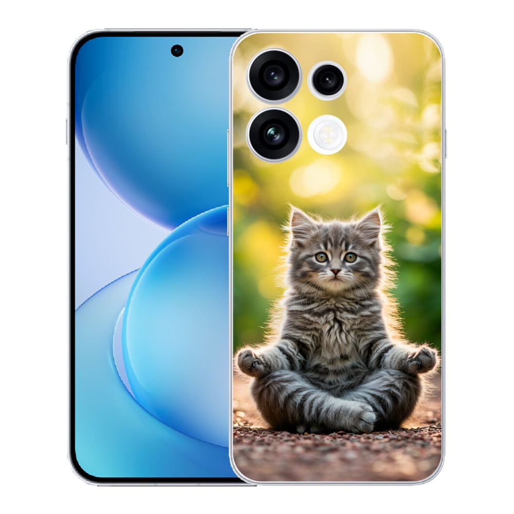 mmCase géltok az Oppo Reno 16 FS 5G-hez – meditáló cica