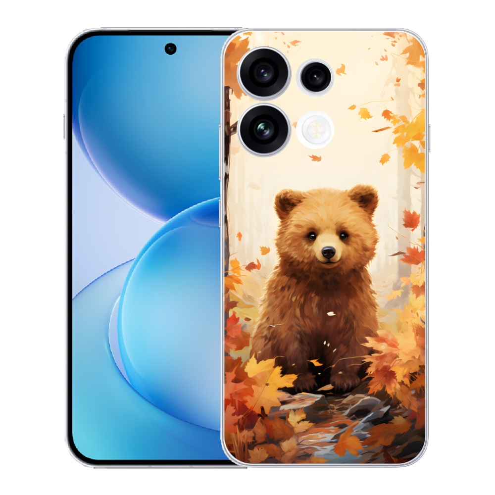 mmCase gélhuzat az Oppo Reno 16 FS 5G-hez – medve az erdőben