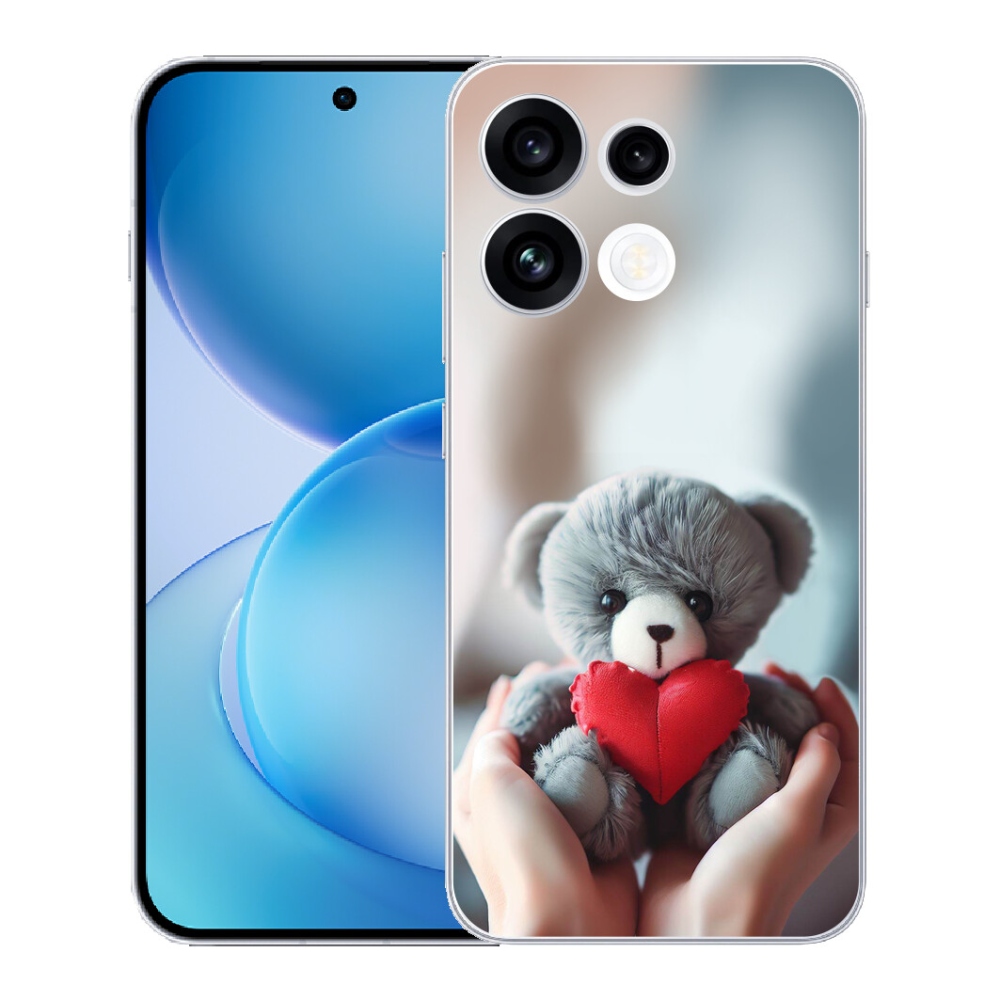 mmCase gél tok az Oppo Reno 16 FS 5G-hez – mackó a szerelmeseknek