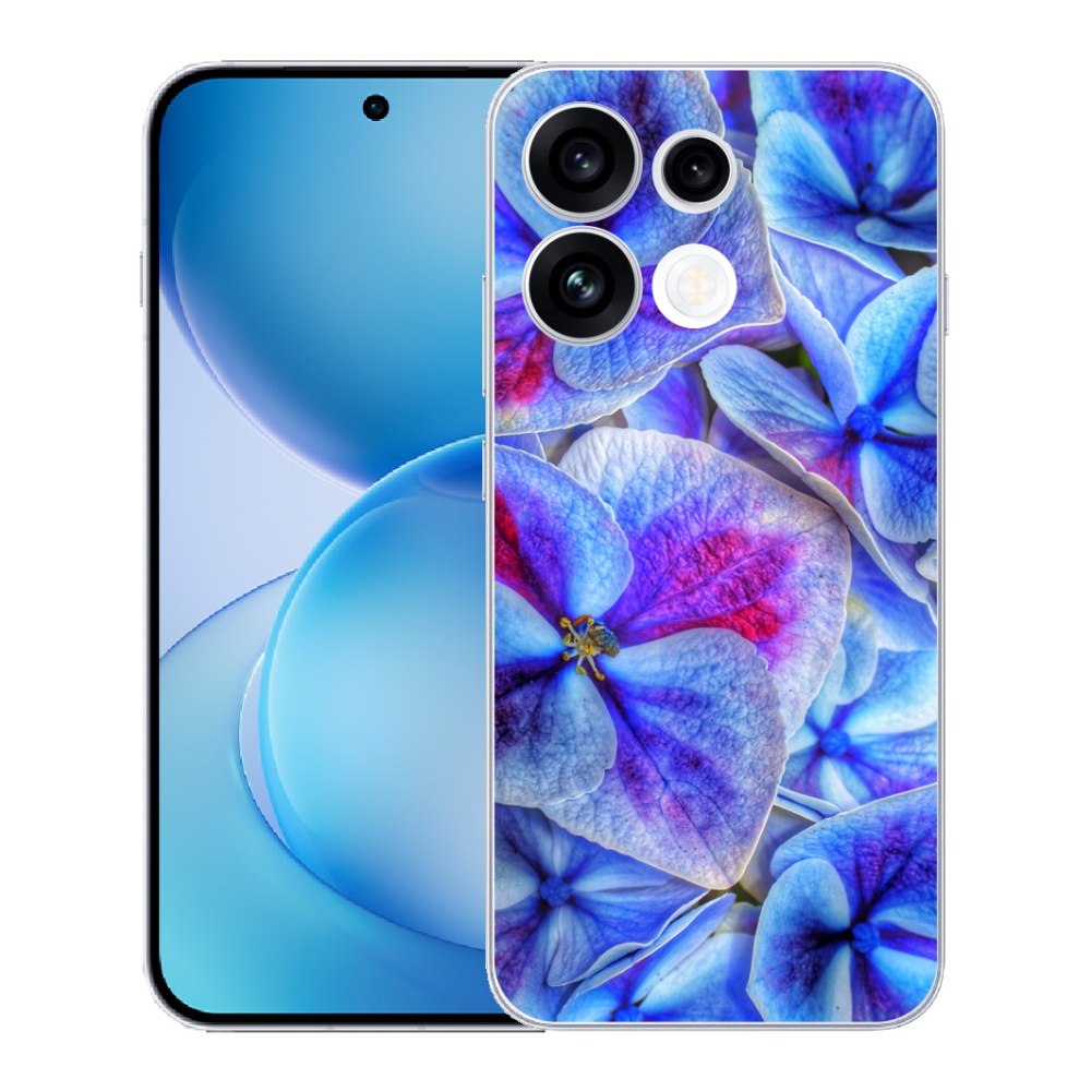 mmCase gél tok az Oppo Reno 16 FS 5G-hez – kék virágok 1