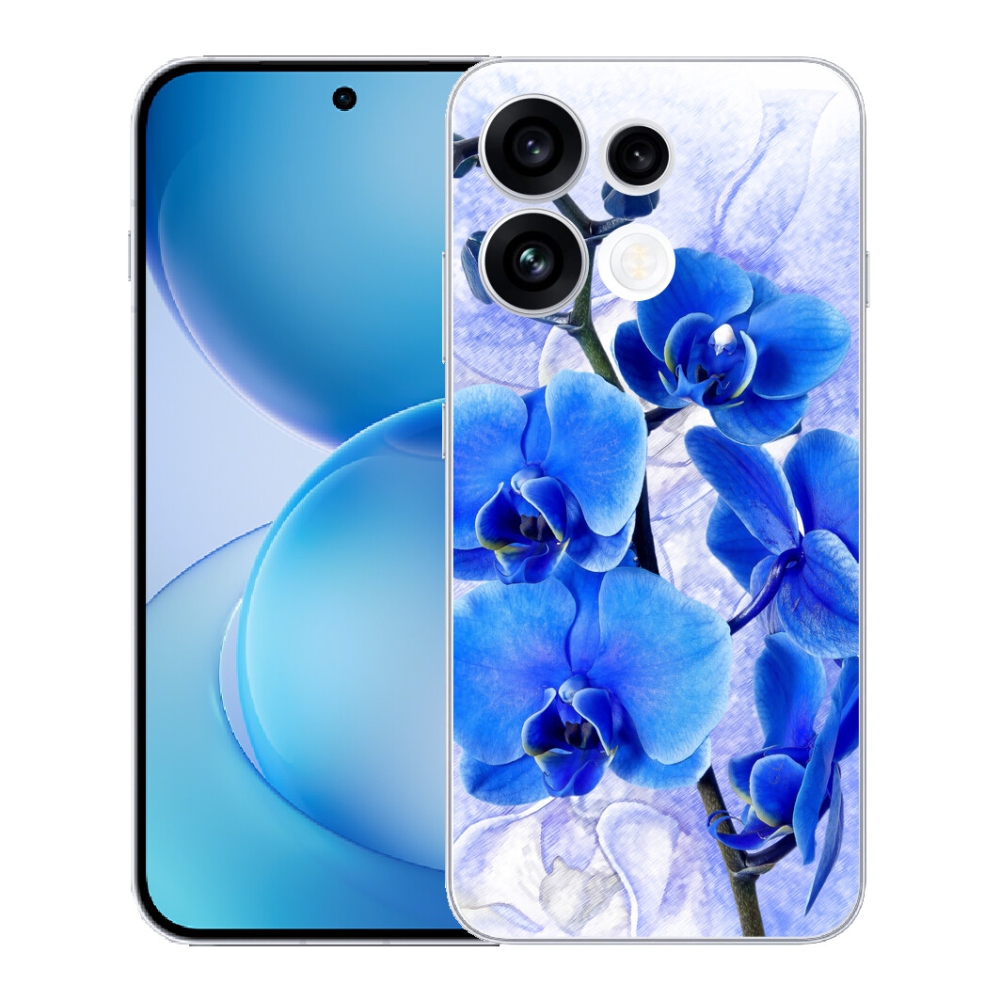 mmCase gél tok az Oppo Reno 16 FS 5G-hez – kék virágok