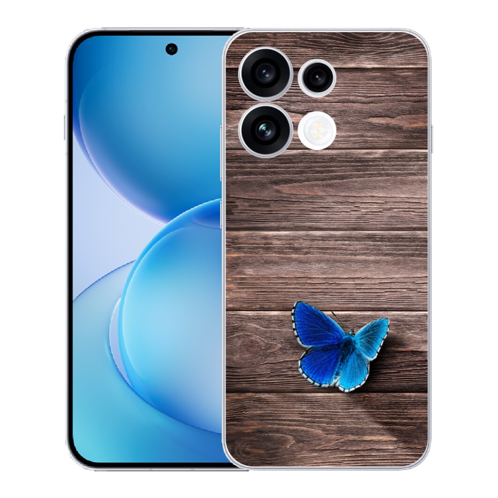 mmCase gél tok az Oppo Reno 16 FS 5G-hez – kék pillangó 1