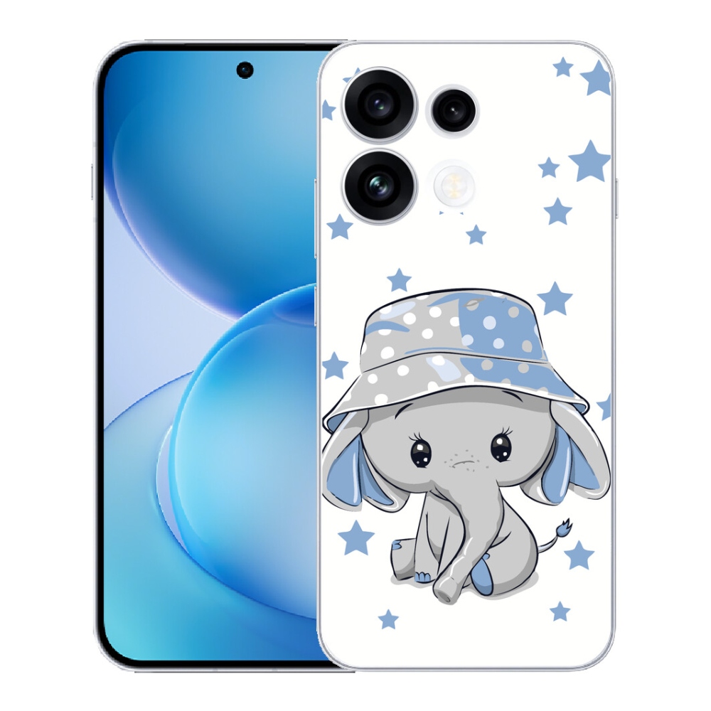 mmCase géltok az Oppo Reno 16 FS 5G-hez – kék elefánt