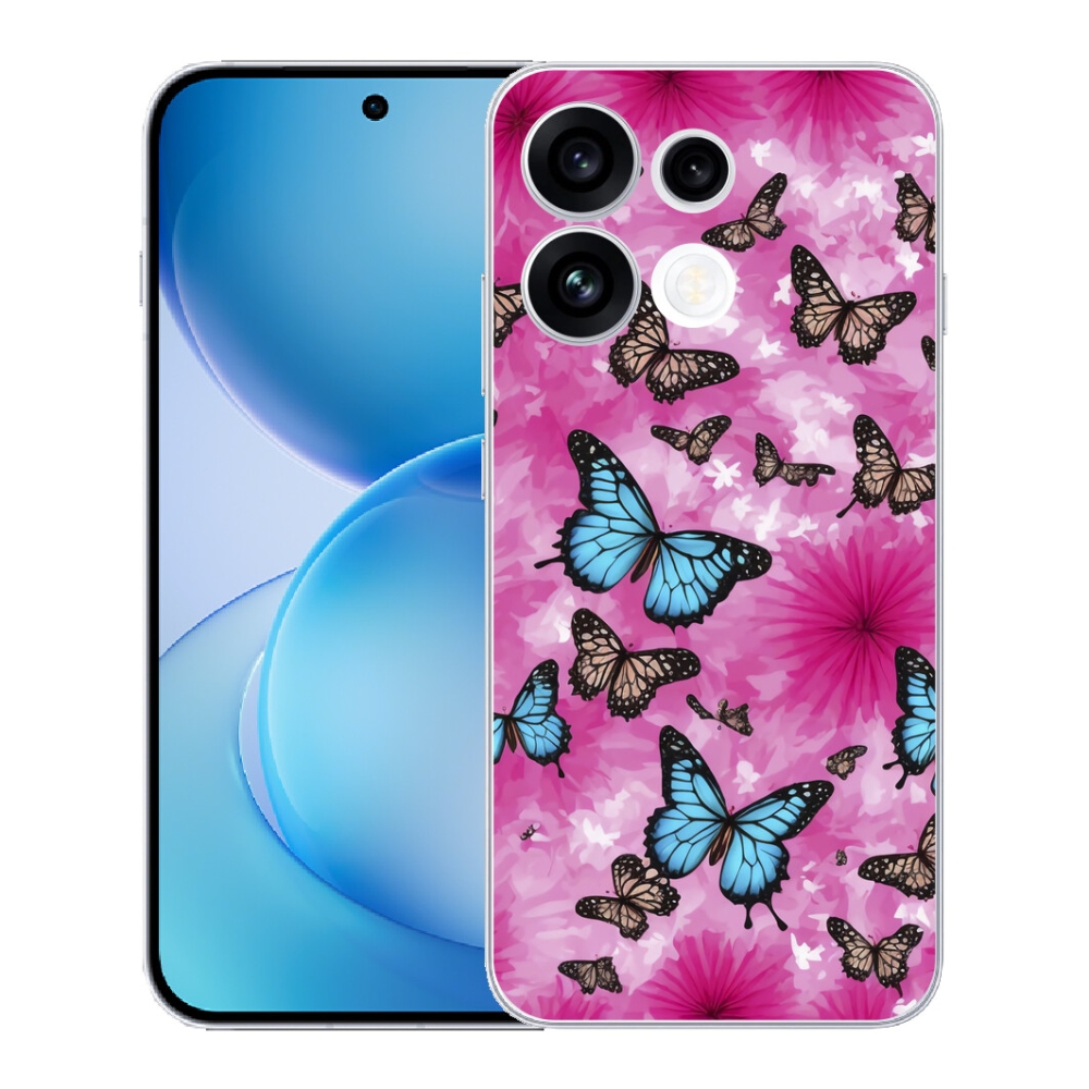 mmCase gélhuzat az Oppo Reno 16 FS 5G-hez – pillangókert