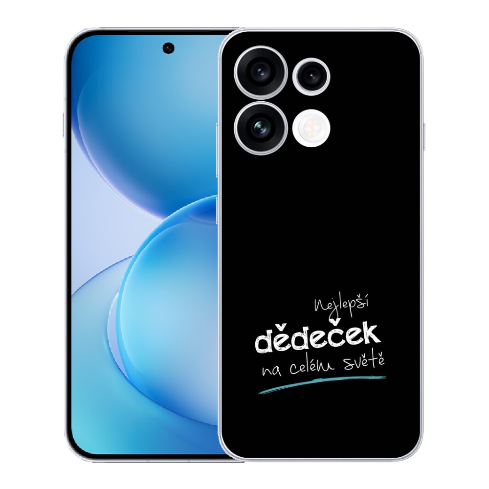 mmCase gél tok az Oppo Reno 16 FS 5G-hez – a legjobb „nagypapa 3” fekete háttérrel