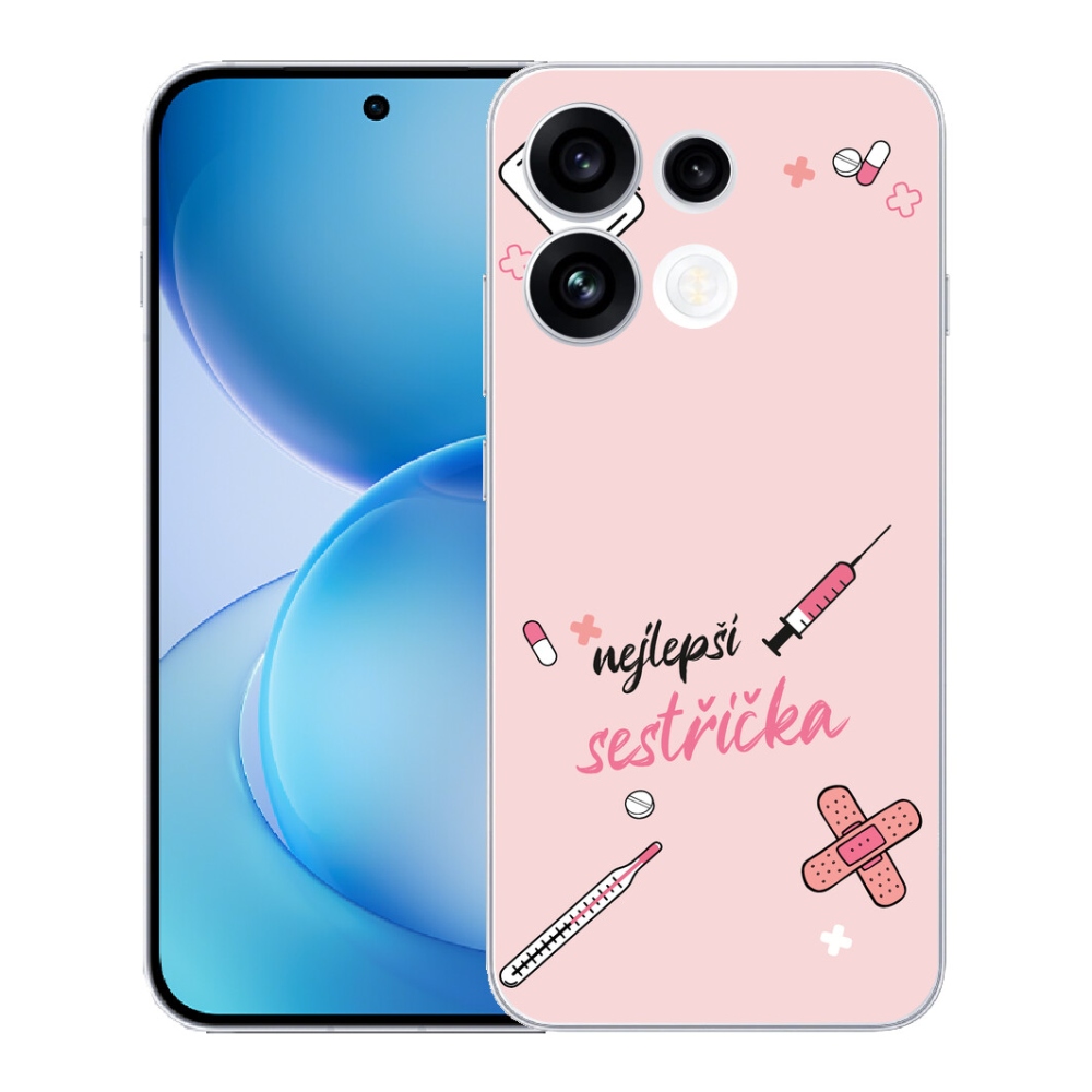 mmCase gél tok az Oppo Reno 16 FS 5G-hez – a rózsaszín háttér legjobb kiegészítője
