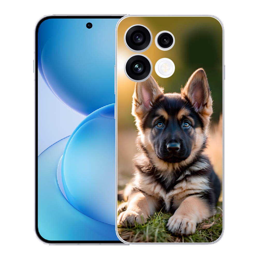mmCase géltok az Oppo Reno 16 FS 5G-hez – német juhászkutya a természetben