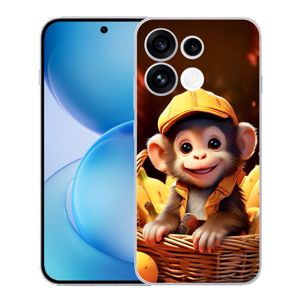 mmCase gél tok az Oppo Reno 16 FS 5G-hez – majom a kosárban