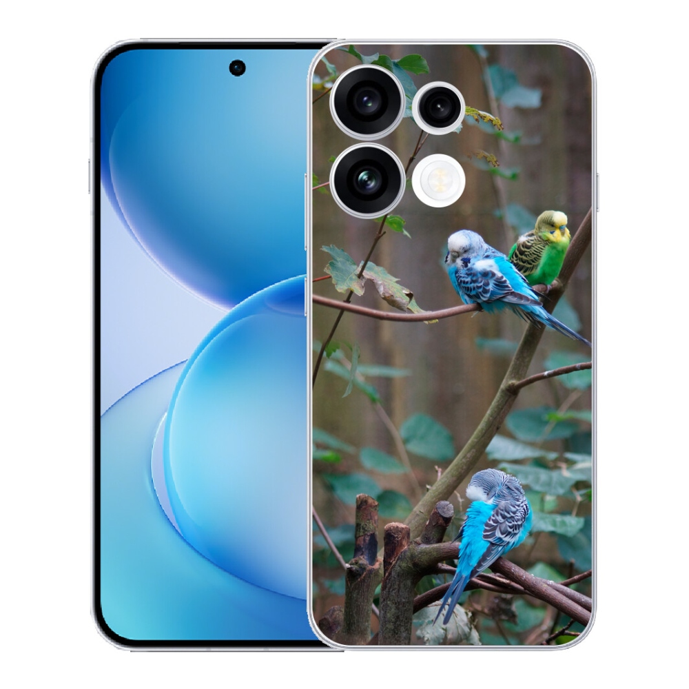 mmCase gél tok az Oppo Reno 16 FS 5G-hez – papagájok egy ágon