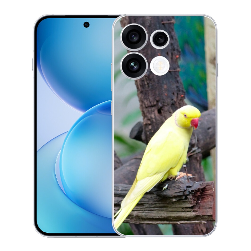 mmCase gél tok az Oppo Reno 16 FS 5G-hez – sárga alexandri papagáj