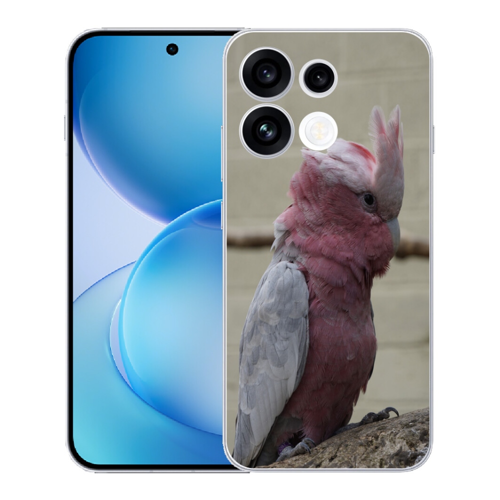 mmCase géltok az Oppo Reno 16 FS 5G-hez – rózsaszín kakadu papagáj