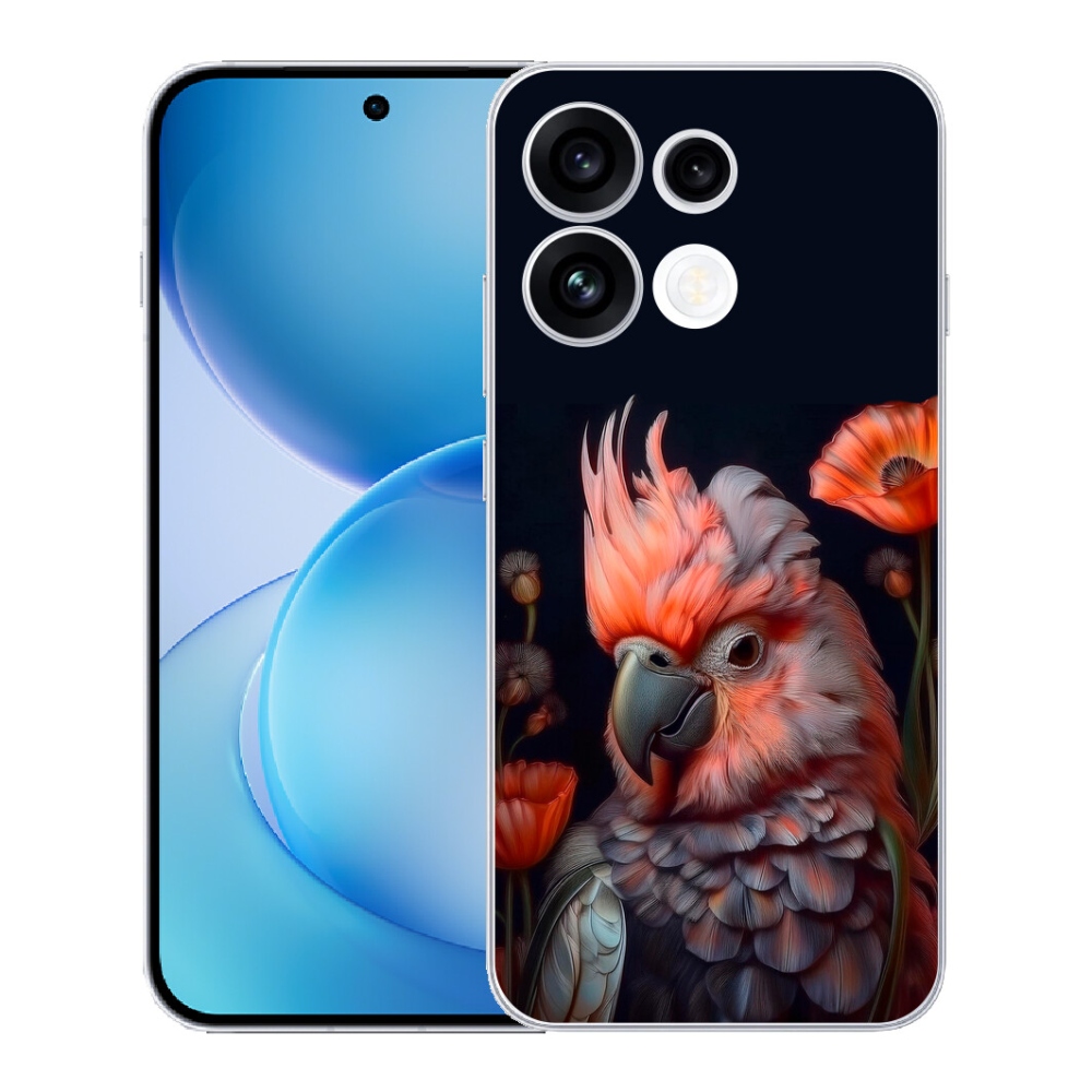 mmCase géltok az Oppo Reno 16 FS 5G-hez – színes kakadu papagáj