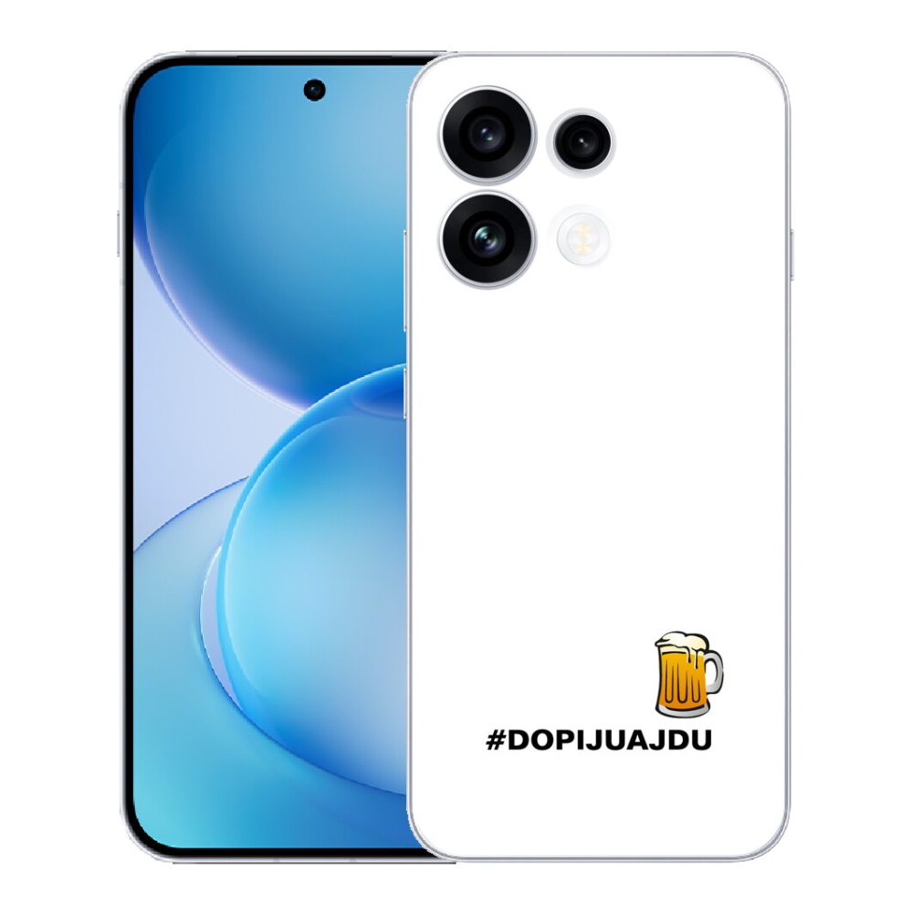 mmCase géltok az Oppo Reno 16 FS 5G-hez – sörös motívum, 1 db, fehér háttérrel