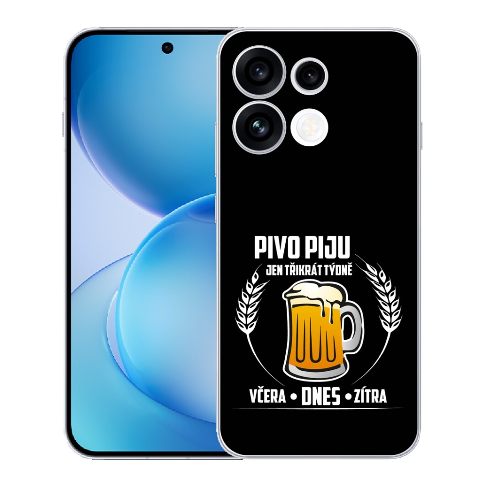 mmCase géltok az Oppo Reno 16 FS 5G-hez – sörös motívum, fekete háttér