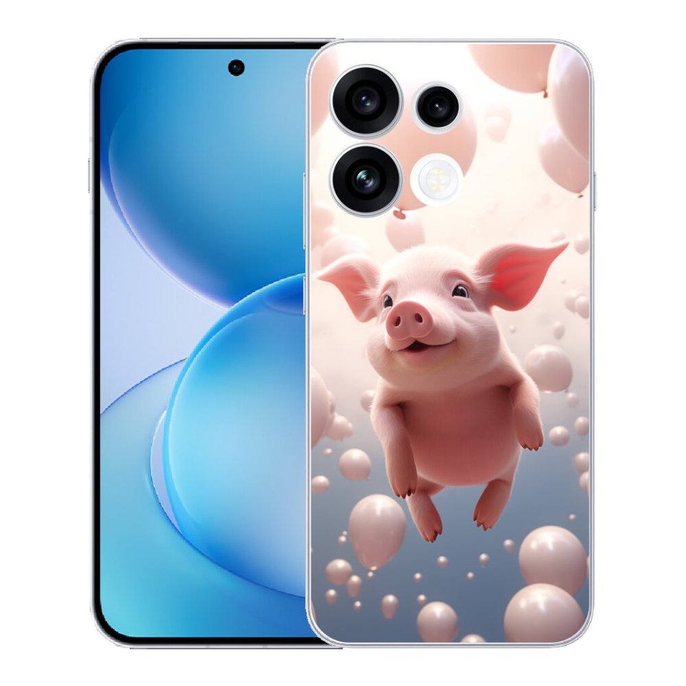 mmCase géltok az Oppo Reno 16 FS 5G-hez – malac léggömbökkel