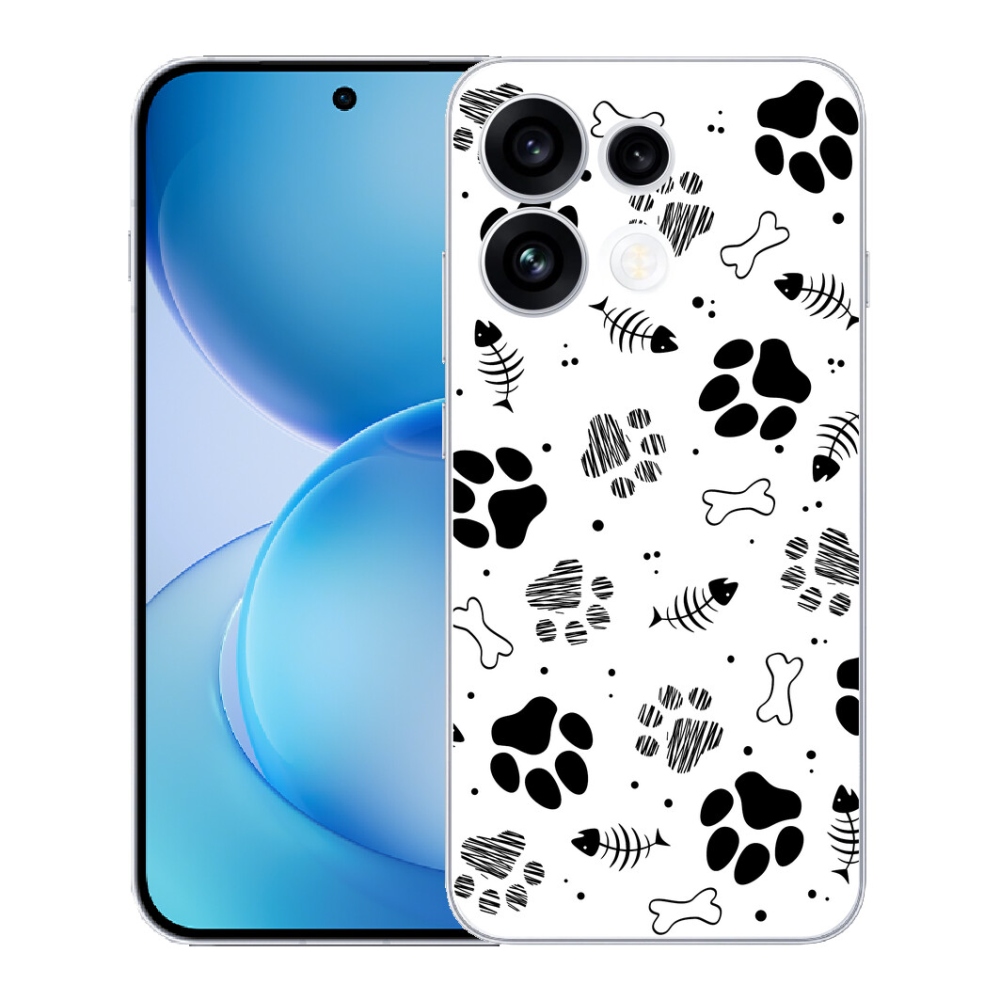 mmCase gél tok az Oppo Reno 16 FS 5G-hez – kutyus mancsok 1