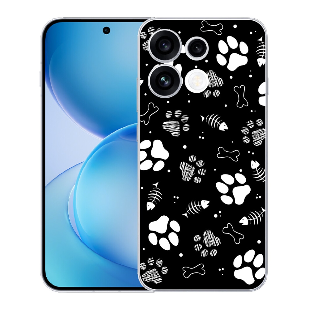 mmCase gél tok az Oppo Reno 16 FS 5G-hez – kutyus mancsok