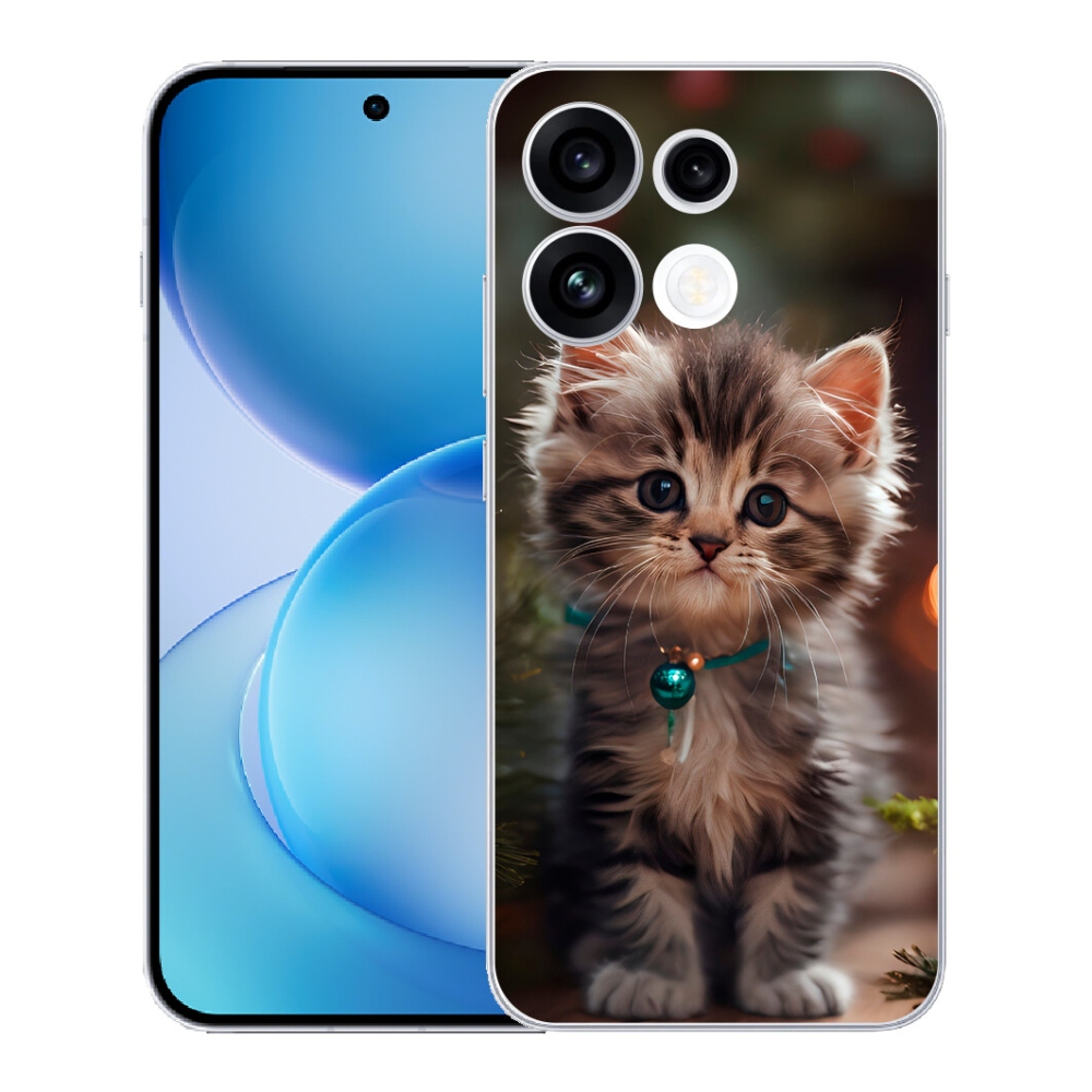 mmCase gél tok az Oppo Reno 16 FS 5G-hez – aranyos cica 11