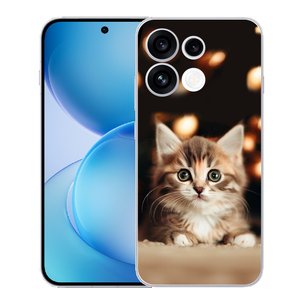 mmCase gél tok az Oppo Reno 16 FS 5G-hez – aranyos cica 2