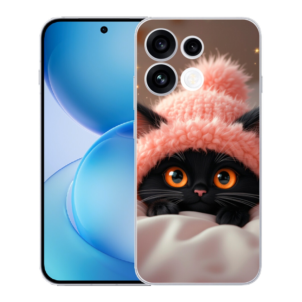 mmCase gél tok az Oppo Reno 16 FS 5G-hez – aranyos cica 7