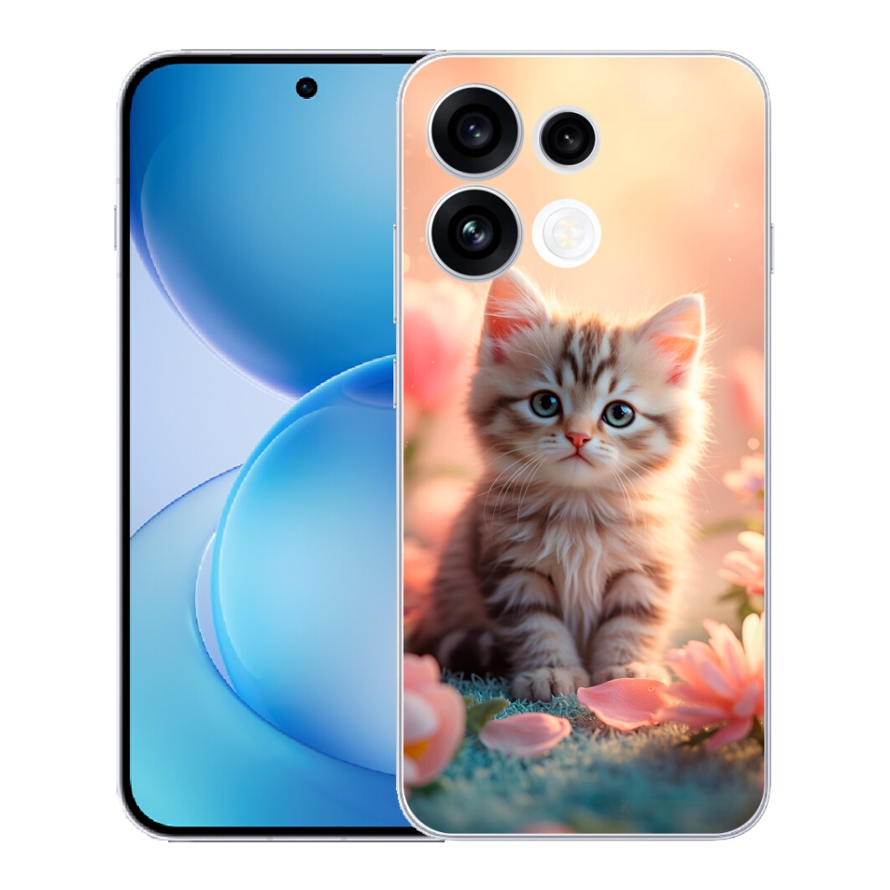 mmCase gél tok az Oppo Reno 16 FS 5G-hez – aranyos cica 8