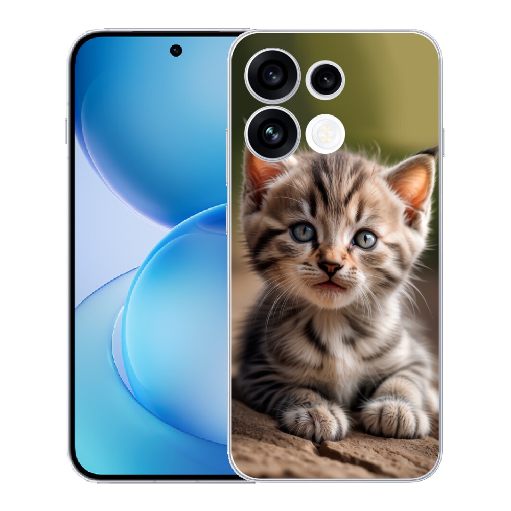 mmCase gél tok az Oppo Reno 16 FS 5G-hez – aranyos cica 9