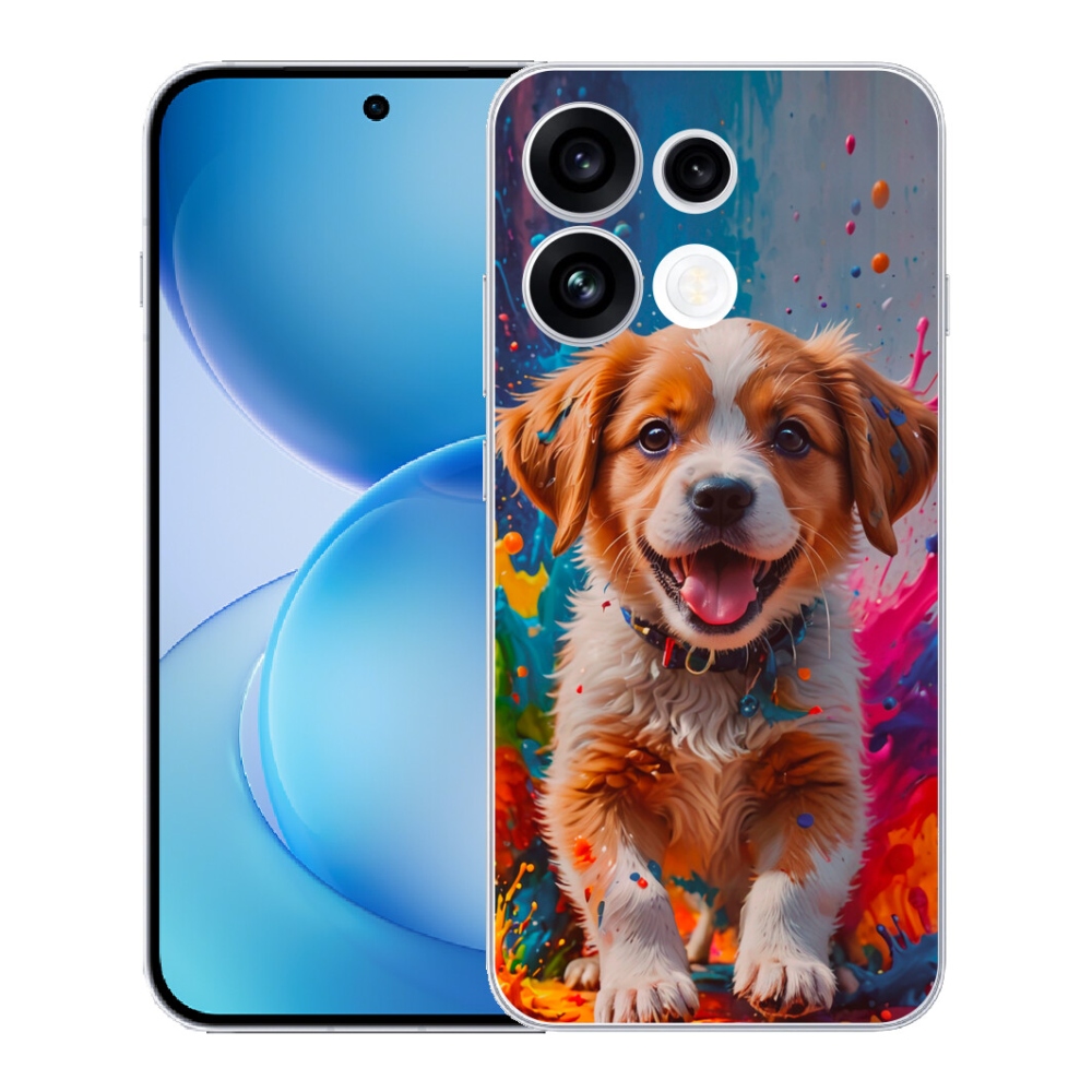 mmCase gél tok az Oppo Reno 16 FS 5G-hez – aranyos kiskutya 3
