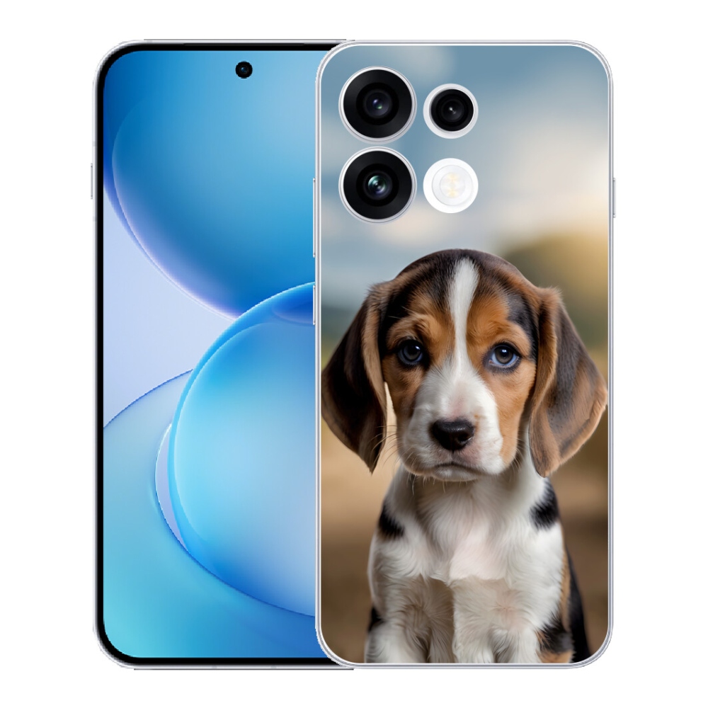 mmCase gél tok az Oppo Reno 16 FS 5G-hez – aranyos beagle