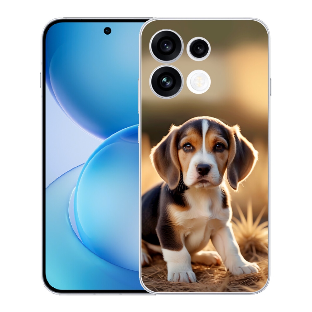 mmCase gél tok az Oppo Reno 16 FS 5G-hez – aranyos beagle