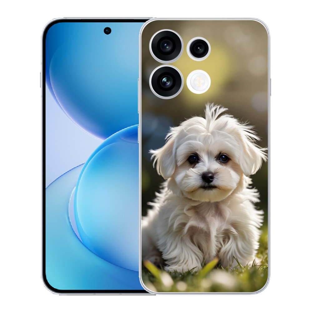 mmCase gél tok az Oppo Reno 16 FS 5G-hez – aranyos máltai kutyus