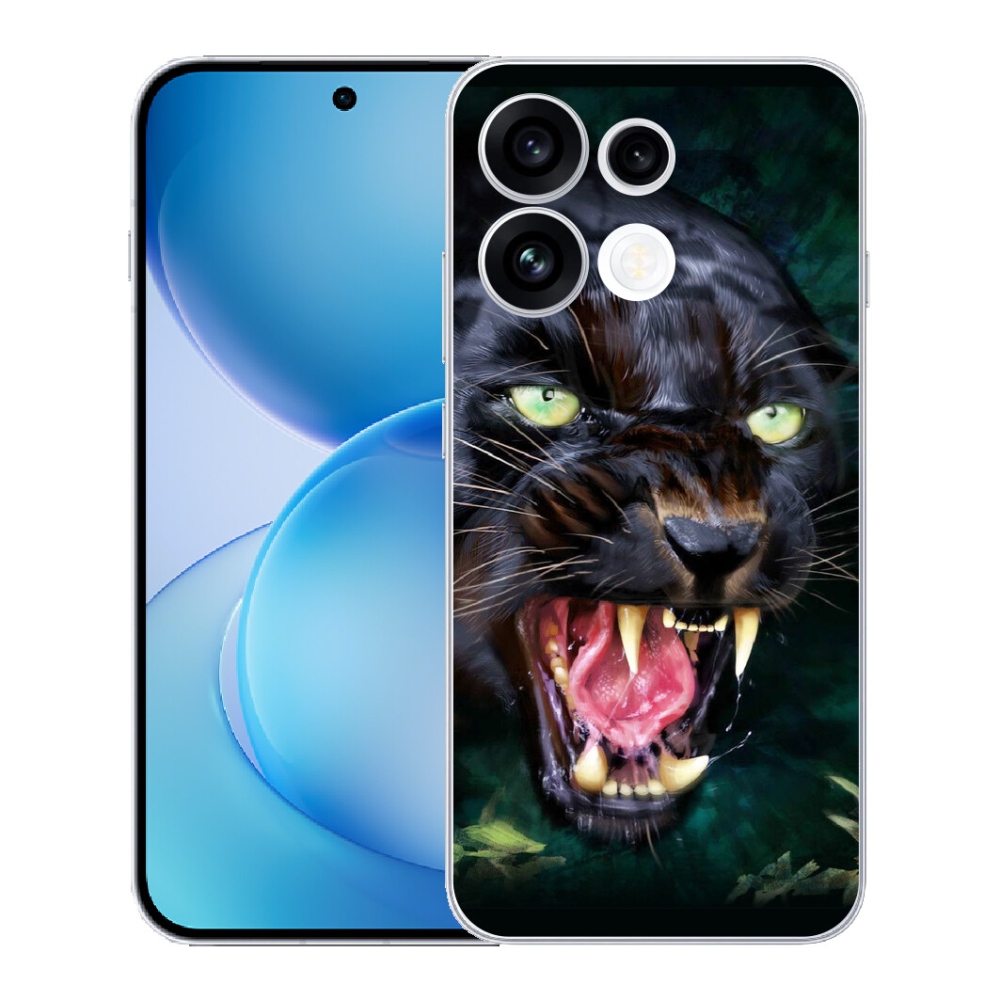 mmCase géltok az Oppo Reno 16 FS 5G-hez – dühös fekete párduc