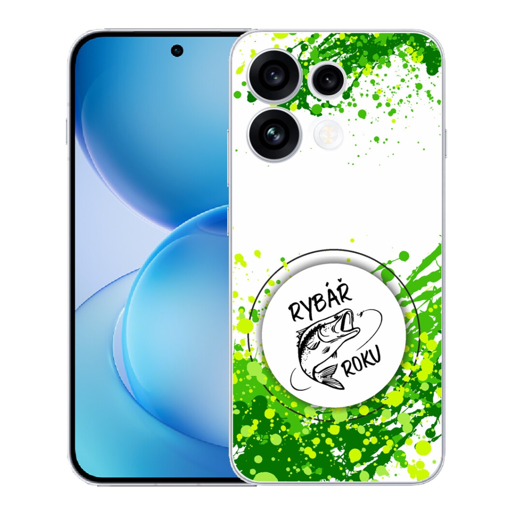 mmCase géltok az Oppo Reno 16 FS 5G-hez – „Az év horgásza” fehér háttérrel
