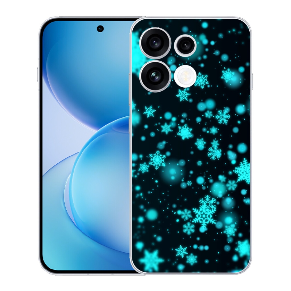 mmCase gél tok az Oppo Reno 16 FS 5G-hez – hópelyhek 1