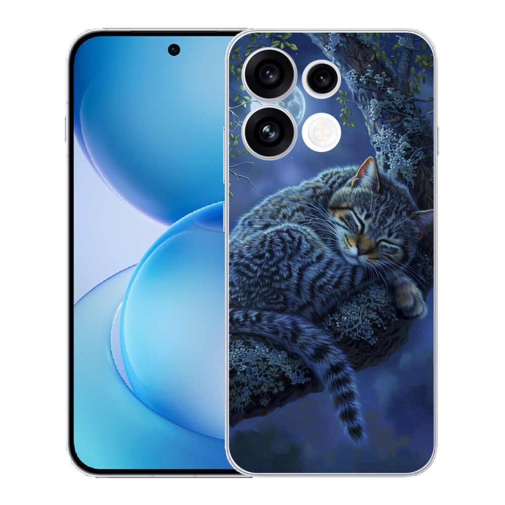 mmCase gél tok az Oppo Reno 16 FS 5G-hez – alvó macska