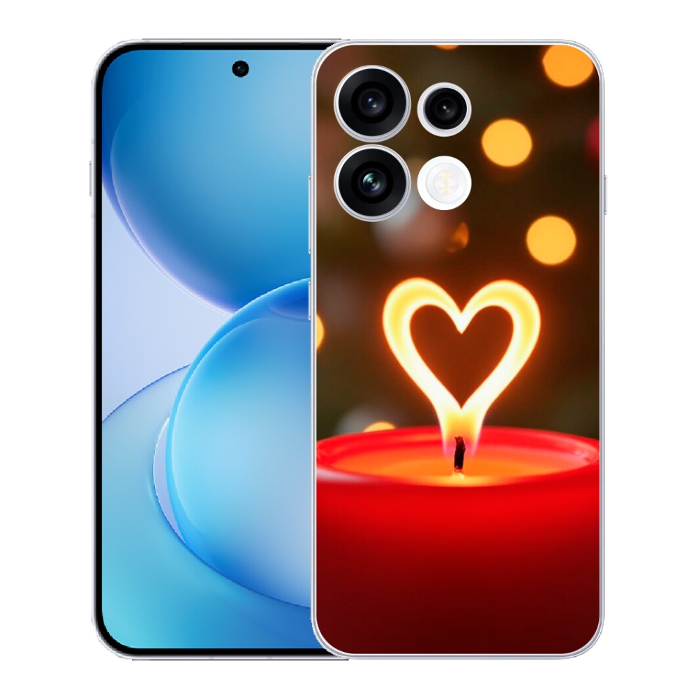mmCase géltok az Oppo Reno 16 FS 5G-hez – lángoló szív