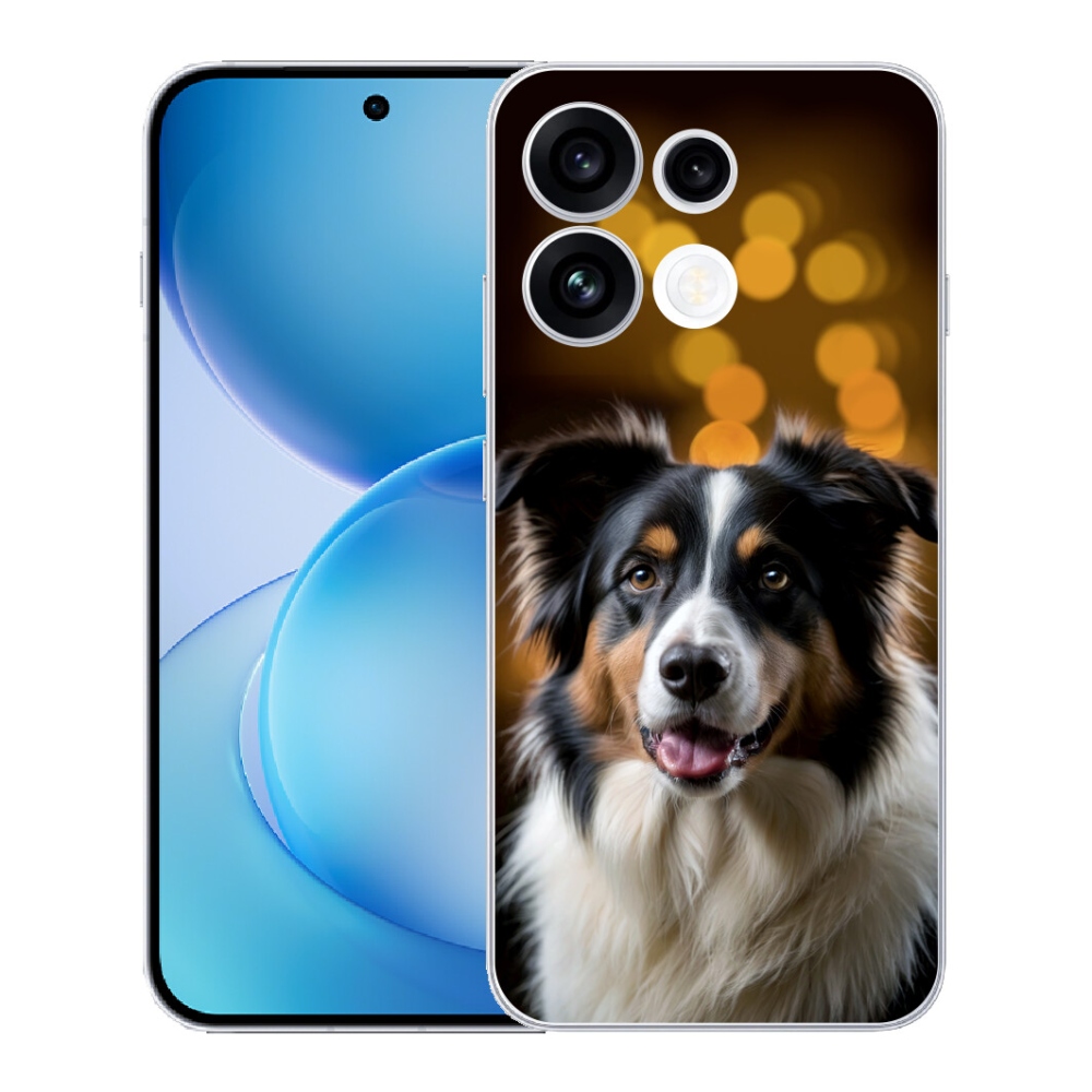 mmCase géltok az Oppo Reno 16 FS 5G-hez – mosolygós ausztrál juhászkutya