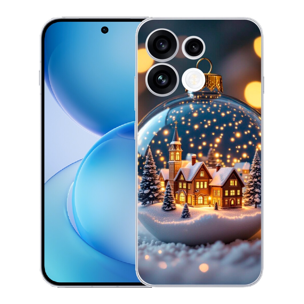 mmCase gél tok az Oppo Reno 16 FS 5G-hez – karácsonyi gömb 4