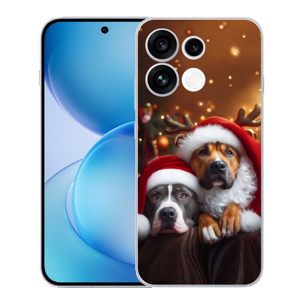 mmCase géltok az Oppo Reno 16 FS 5G-hez – karácsonyi kutyák
